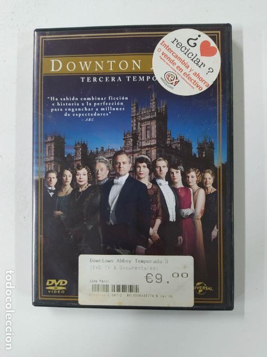Cine: DOWNTOWN ABBEY. TERCERA TEMPORADA 3. DVD. TDV10B