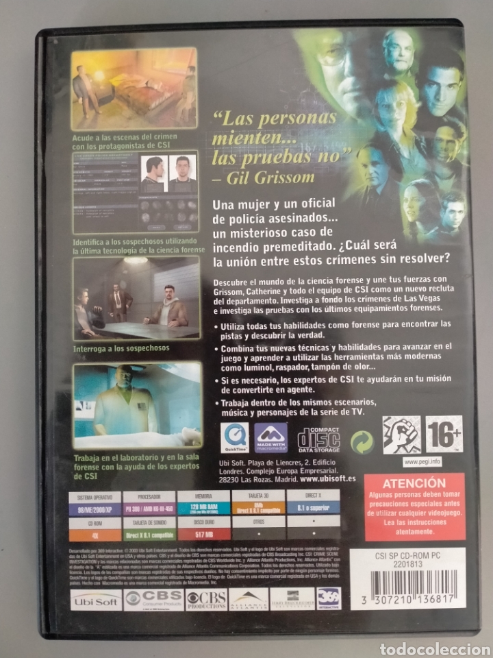 Cine: Lote CSI la pel&iacute;cula en DVD y Code Game pc CD rom - Foto 2
