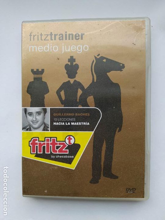 Kino: FRITZTRAINER MEDIO JUEGO. CHESSBASE. GUILLERMO BACHES. 10 LECCIONES HACIA MAESTR&Iacute;A AJEDREZ. TDKV11A