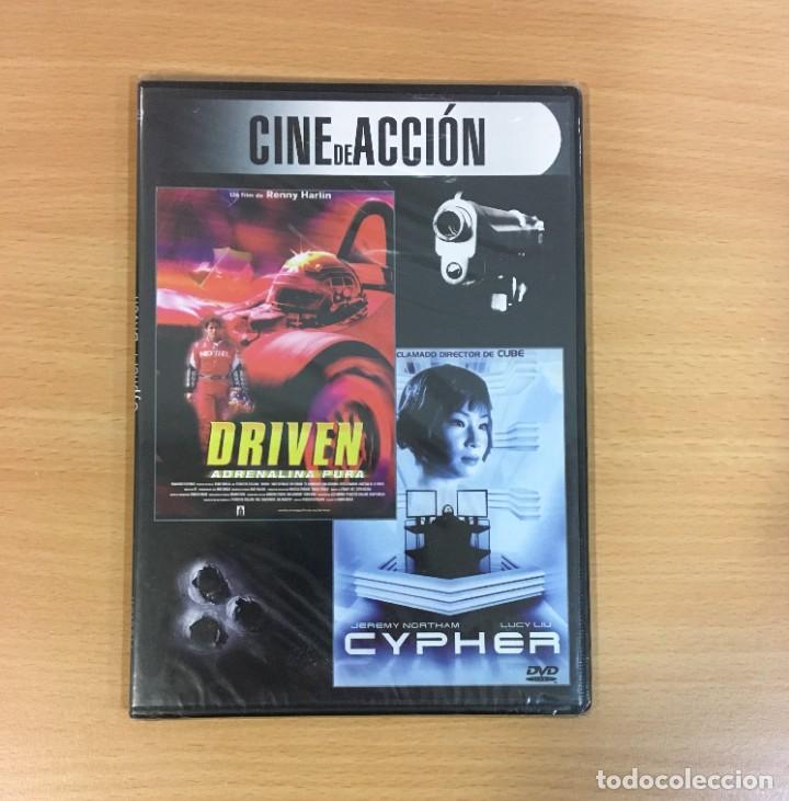 Cine: DVD 2X1 CINE DE ACCI&Oacute;N - DRIVEN ADRENALINA PURA Y CYPHER. PRECINTADO