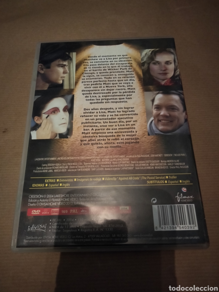 Cine: Obsesi&oacute;n dvd -115 - Foto 2