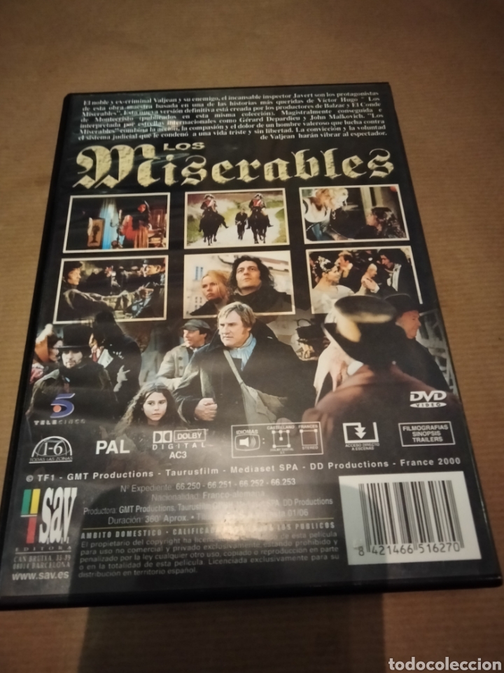 Cine: Los miserables Ed 2 dvd -96 - Foto 2
