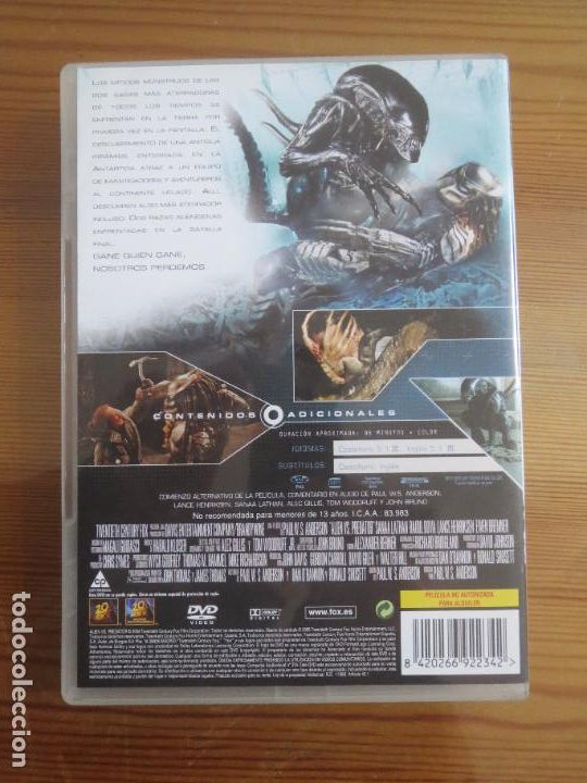 Cine: DVD ALIEN VS PREDATOR - Foto 2