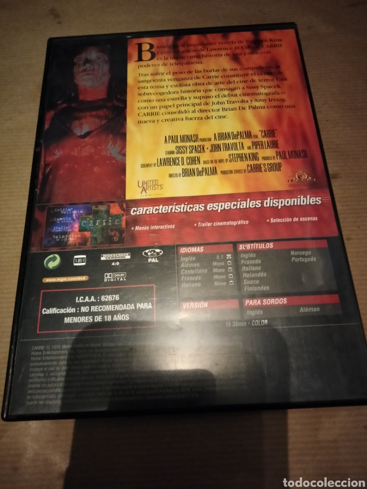 Cine: Carrie dvd -------19 - Foto 2