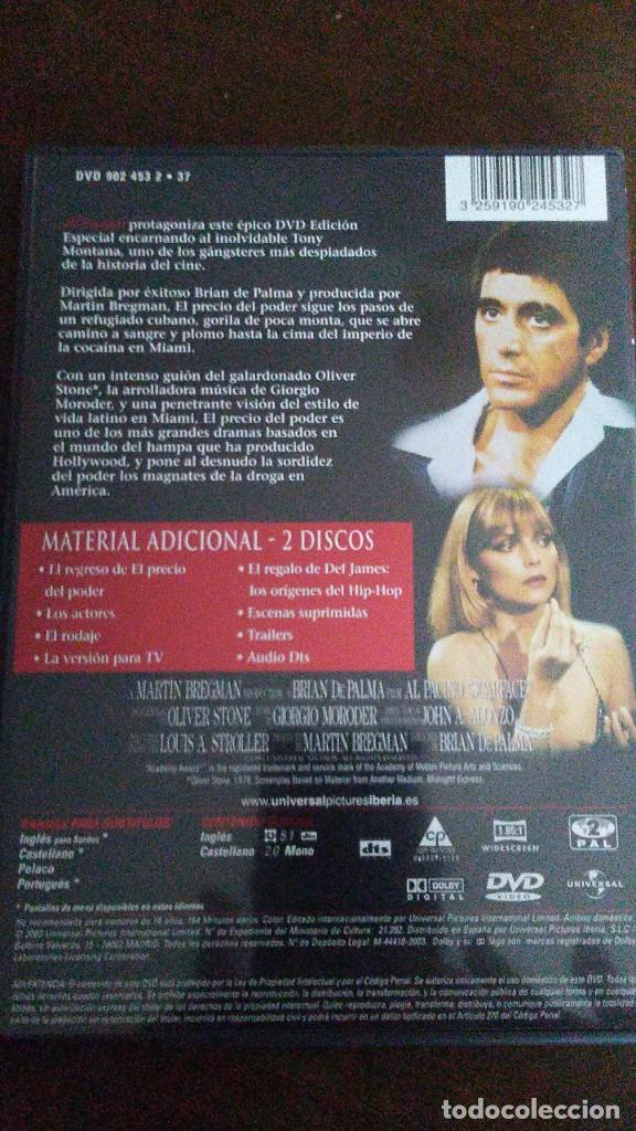 Cine: EL PRECIO DEL PODER - AL PACINO - 1983 - EDICION ESPECIAL DE 2 DISCOS - Foto 2