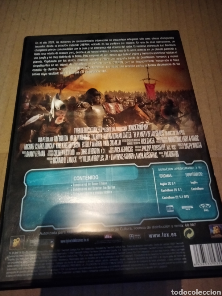 Cine: El planeta de los simios dvd -221 - Foto 2