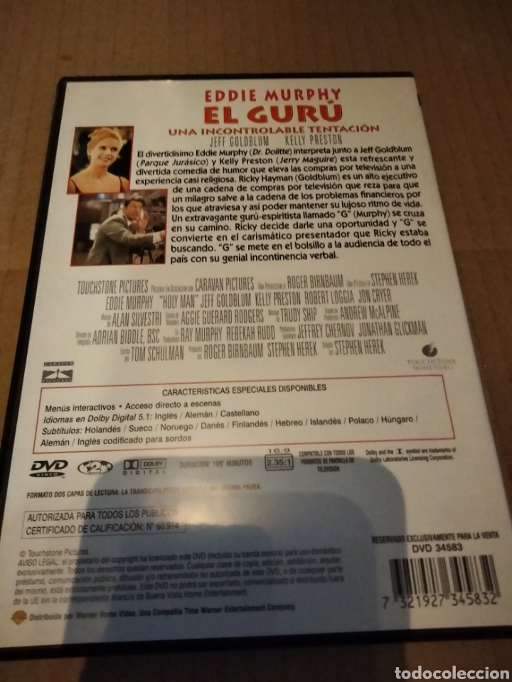 Cine: El gur&uacute; dvd ---- 232 - Foto 2