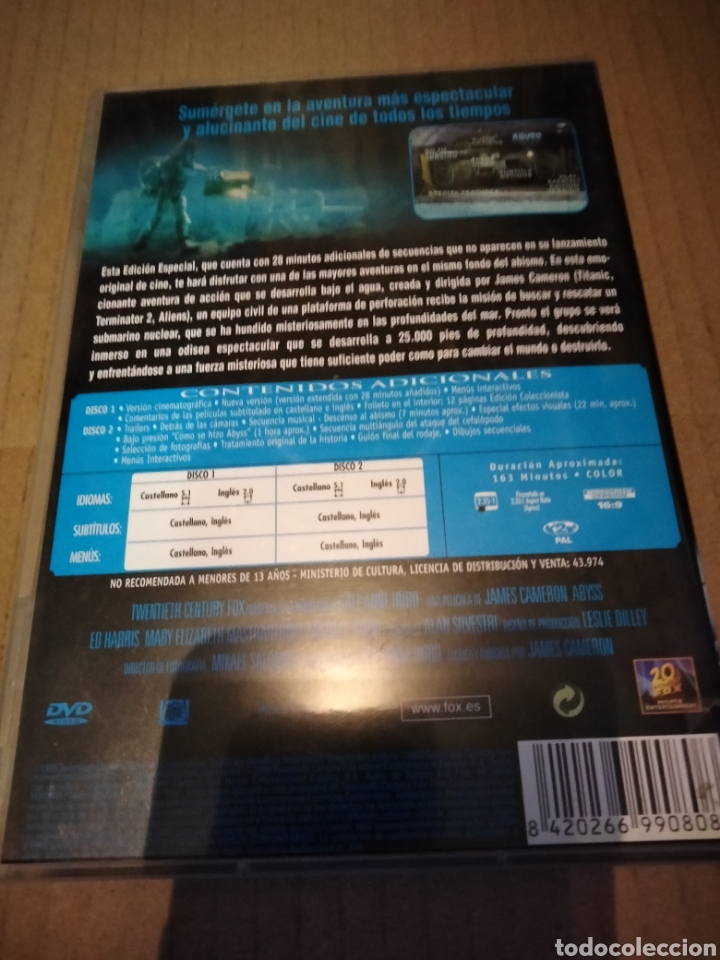 Cine: Abyss dvd ------ 160 - Foto 2