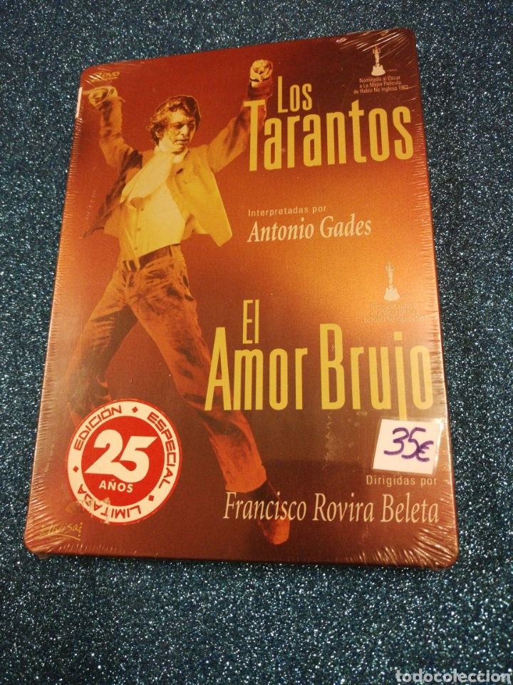 Cine: Los Tarantos. El amor brujo Dvd PRECINTADO Steelbook. Caja met&aacute;lica.