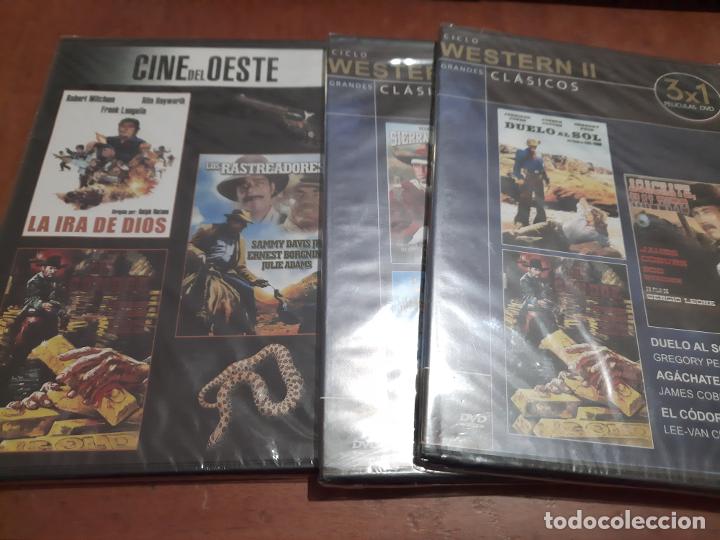 Cine: CINE DEL OESTE. CICLO WESTERN II-III. 3 DVD DE TRES PEL&Iacute;CULAS. CAJA ESTRECHA. PRECINTADAS