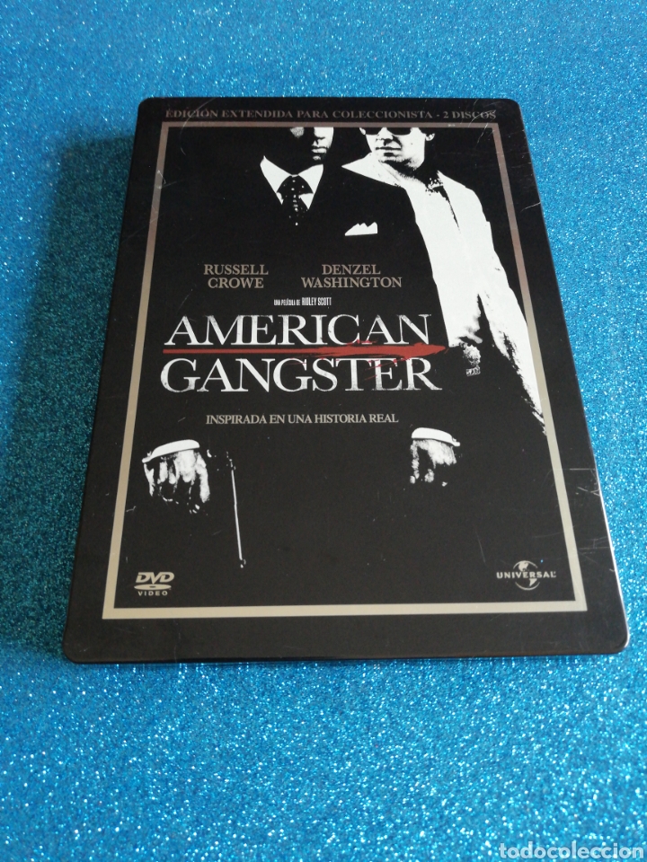 Cine: American Gangster Dvd Edici&oacute;n Especial Steelbook. Caja met&aacute;lica.Edici&oacute;n extendida para coleccionista