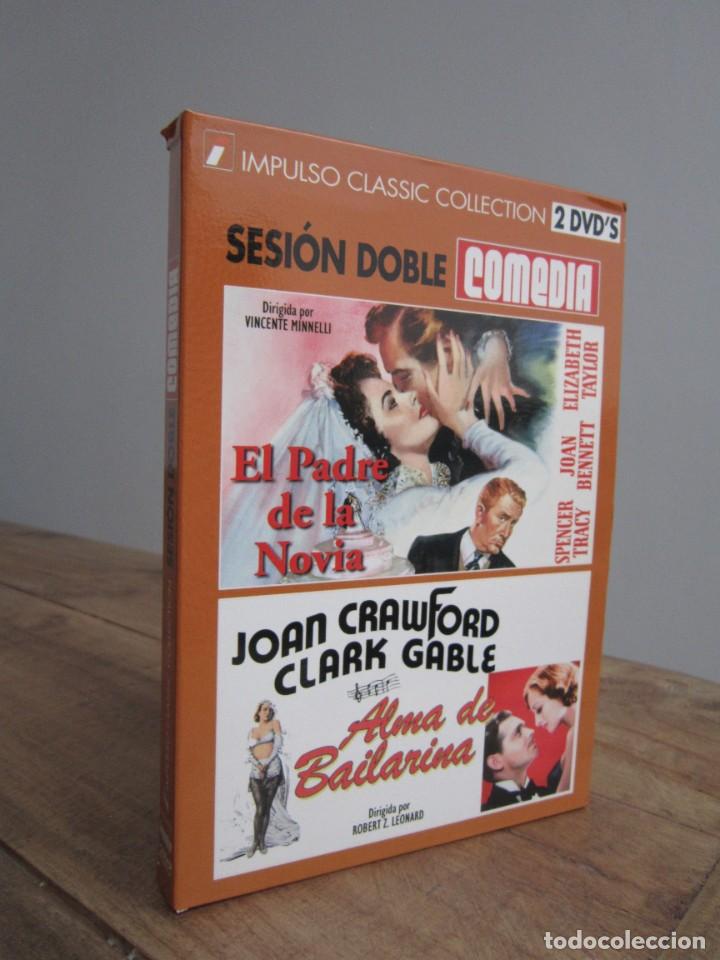 Cine: EL PADRE DE LA NOVIA / ALMA DE BAILARINA. DOBLE SESI&Oacute;N COMEDIA 2 DVDS MUY BUEN ESTADO