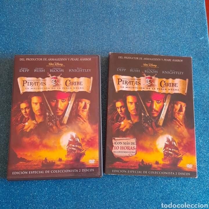 Cine: Piratas del Caribe la maldici&oacute;n de la Perla Negra Dvd edici&oacute;n especial de coleccionista 2 discos