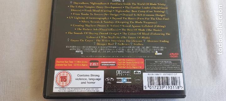 Cine: BLADE. TRINITY. EXTENDED VERSION. WESLEY SNIPES.. 2 DVD. EN INGL&Eacute;S - Foto 4