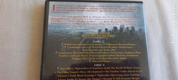 Cine: BLADE. TRINITY. EXTENDED VERSION. WESLEY SNIPES.. 2 DVD. EN INGL&Eacute;S - Foto 5