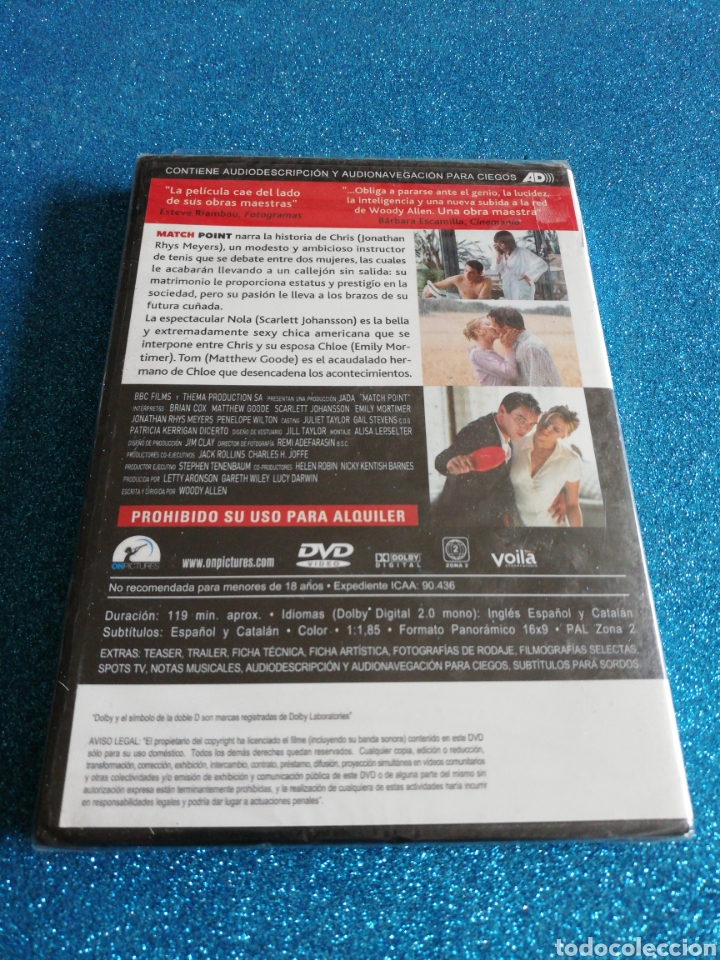 Cine: Match Point Dvd PRECINTADO - Foto 2
