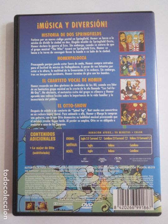 Cine: DVD LOS SIMPSONS DAN LA NOTA 2002 - Foto 3