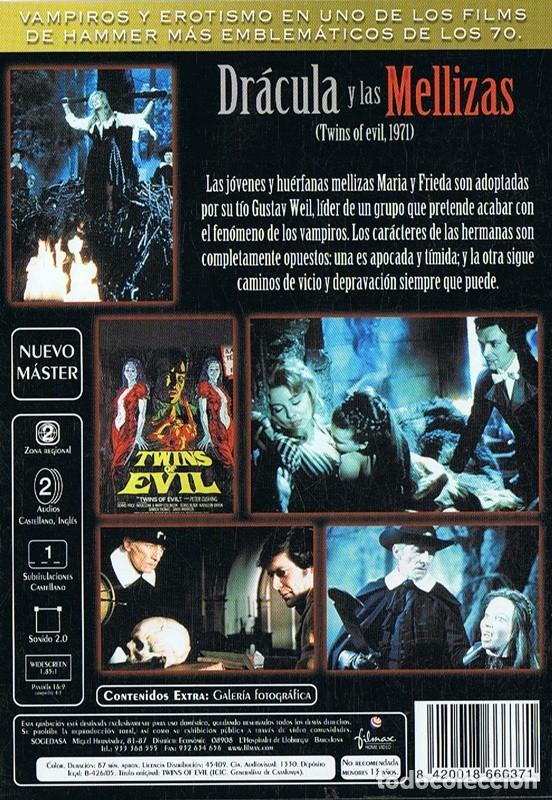 Cine: DR&Aacute;CULA Y LAS MELLIZAS PETER CUSHING - Foto 2