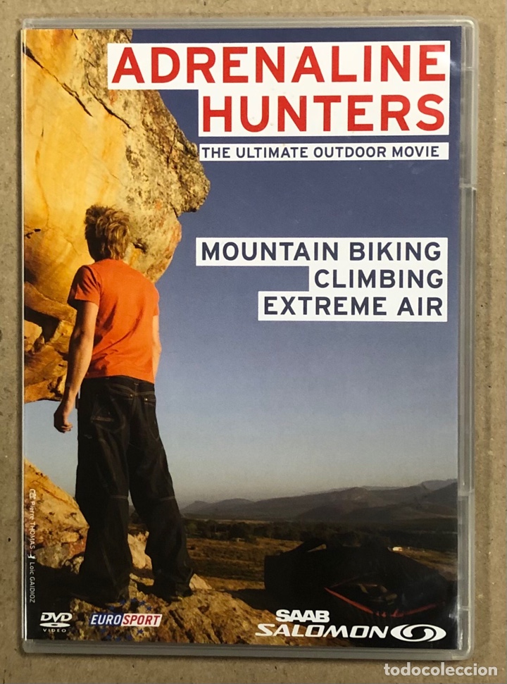 Kino: ADRENALINE HUNTERS, THE ULTIMATE OUTDOOR MOVIE. MOUNTAIN BIKING CLIMBING EXTEME AIR. DVD.