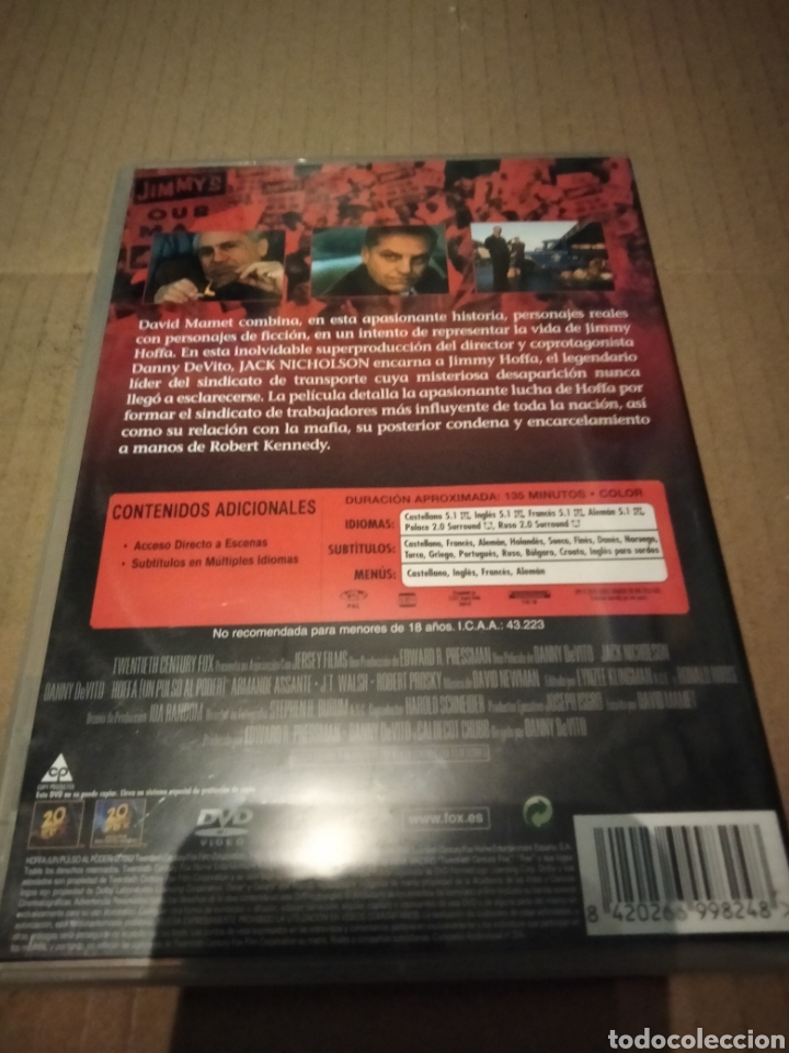 Cine: Hoffa un pulso al poder dvd -134 - Foto 2