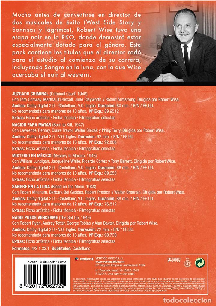 Cine: Pack Robert Wise - Noir (5 DVD) Nuevo - Foto 2