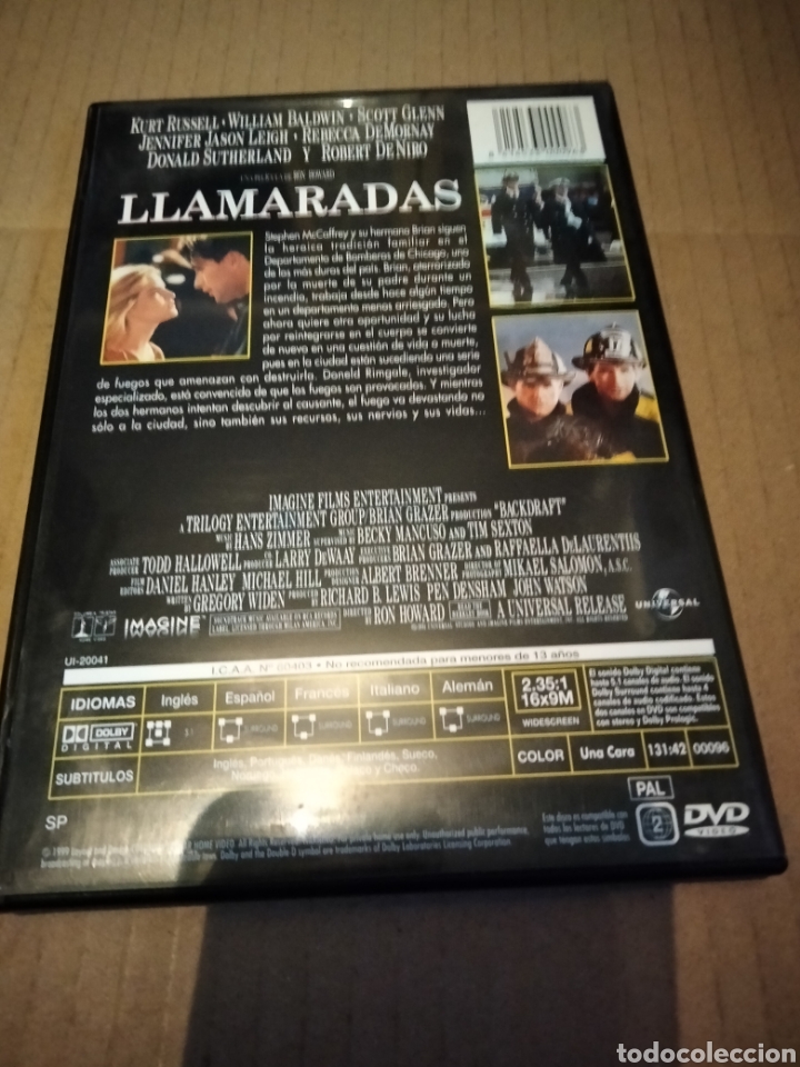 Cine: Pel&iacute;cula Llamaradas dvd -159 - Foto 2