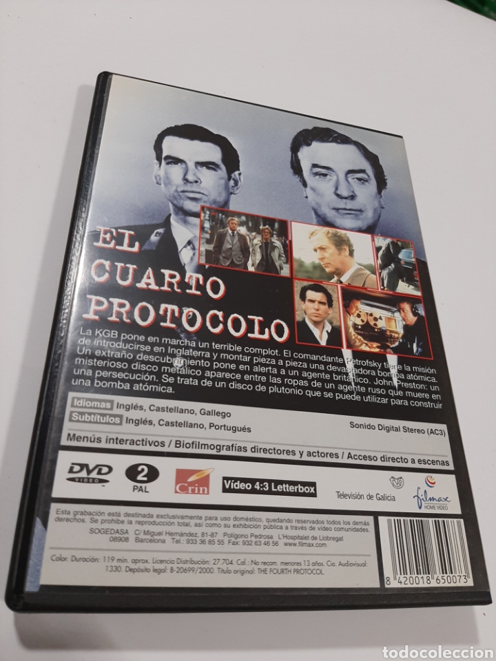 Cine: S70 el cuarto protocolo DVD COMO NUEVO - Foto 2