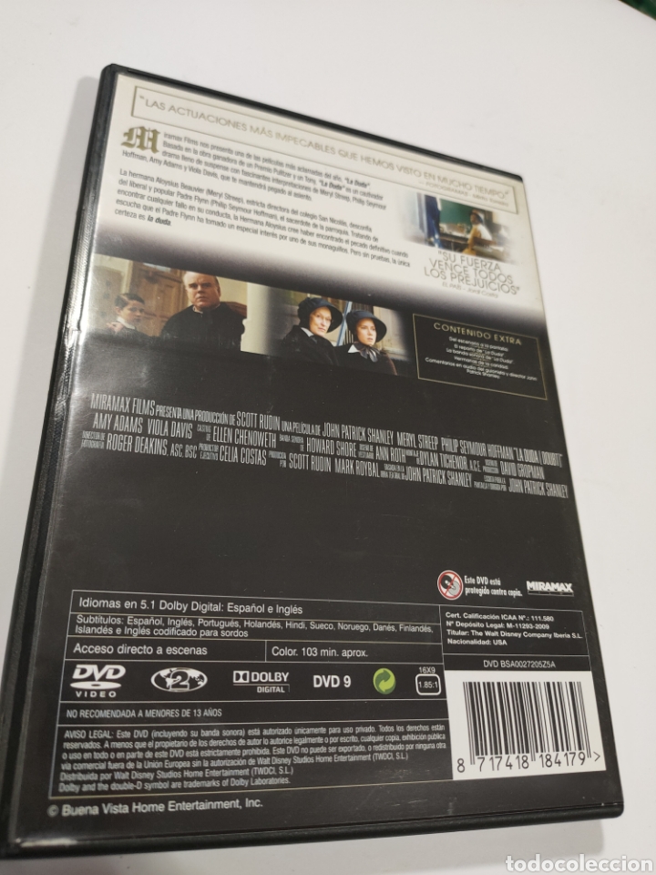 Cine: S119 la duda DVD COMO NUEVO - Foto 2
