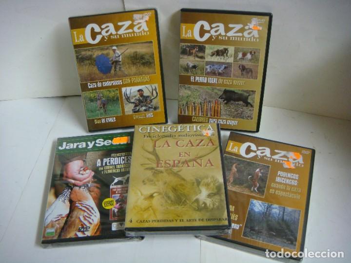 Cine: D.V.D DOCUMENTALES DE CAZA LOTE DE 5 PELICULAS,LOS TITULOS ESTAN EN LAS FOTOS