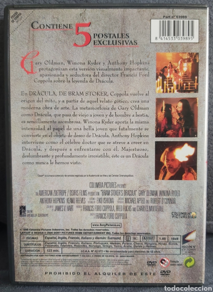 Cine: Dr&aacute;cula. DVD. - Foto 2