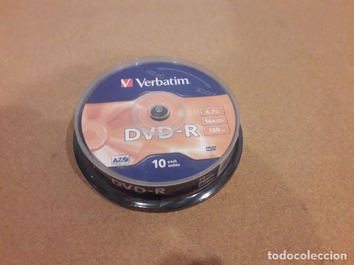 Cine: PACK 10 DVD-R VERBATIM 4.7GB / 120 MIN 16X (NUEVO Y PRECINTADO)