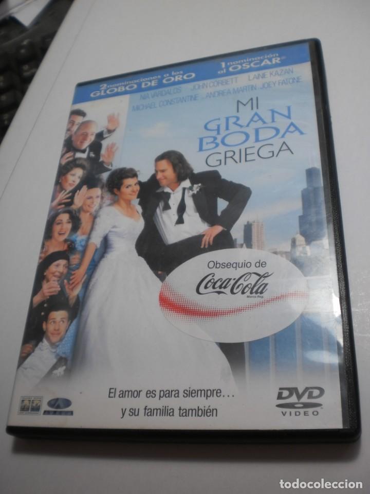 Cine: dvd mi gran boda griega. nia vardalos. john corbett 88 min obsequio coca-cola e inserto (buen estado