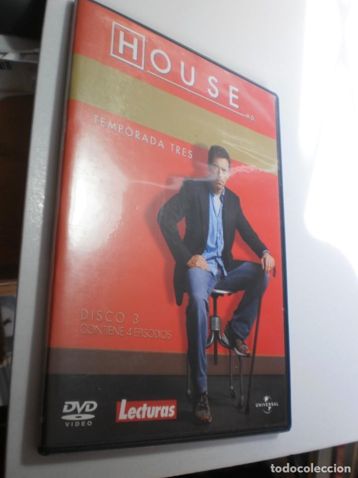 Kino: dvd house temporada 3. disco 3. 4 episodios. 180 min caja fina (seminuevo)