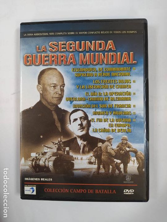 Cinema: LA SEGUNDA GUERRA MUNDIAL N&ordm; 9. COLECCI&Oacute;N CAMPO DE BATALLA. COMANDANTE EISENHOWER. DVD. TDKV16A