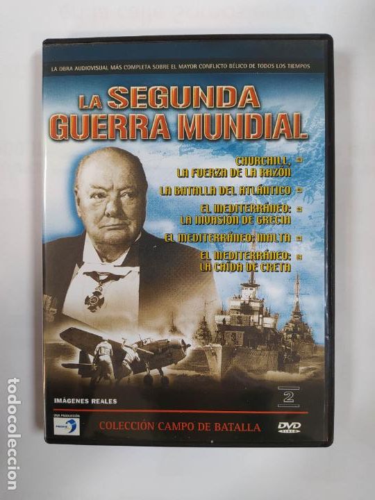 Cine: LA SEGUNDA GUERRA MUNDIAL N&ordm; 2. COLECCI&Oacute;N CAMPO DE BATALLA. CHURCHILL LA FUERZA RAZON. DVD. TDKV16A