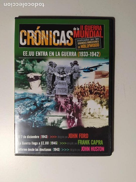 Cinema: CRONICAS DE LA II GUERRA MUNDIAL - EEUU ENTRA EN LA GUERRA (1933-1942). DVD. TDKV16B