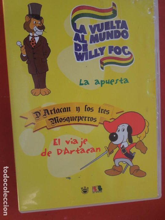Cine: LA VUELTA AL MUNDO DE WILLY FOG - LA APUESTA/EL VIAJE DE D'ARTACAN - RBA - DVD.