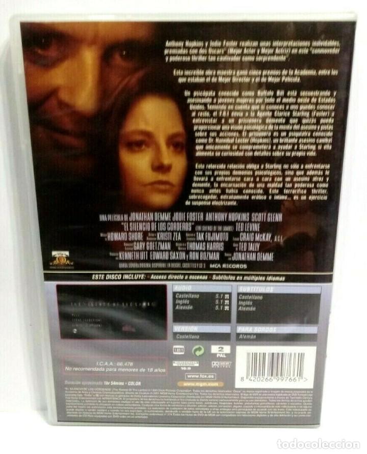 Cine: EL SILENCIO DE LOS CORDEROS DVD - Foto 2