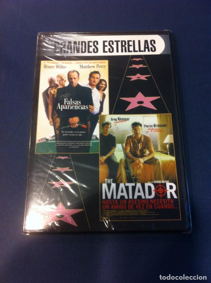 Cine: DVD (PRECINTADO) GRANDES ESTRELLAS. FALSAS APARIENCIAS. THE MATADOR.