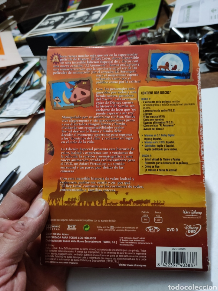 Cine: DVD el Rey Le&oacute;n 2 discos - Foto 3