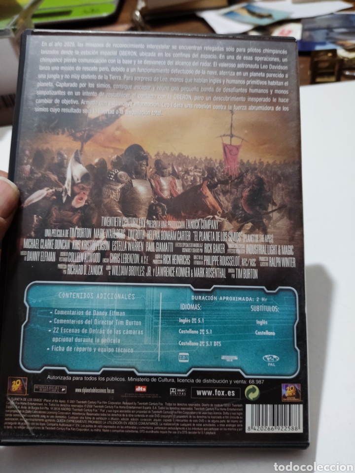Cine: DVD el planeta de los simios - Foto 4