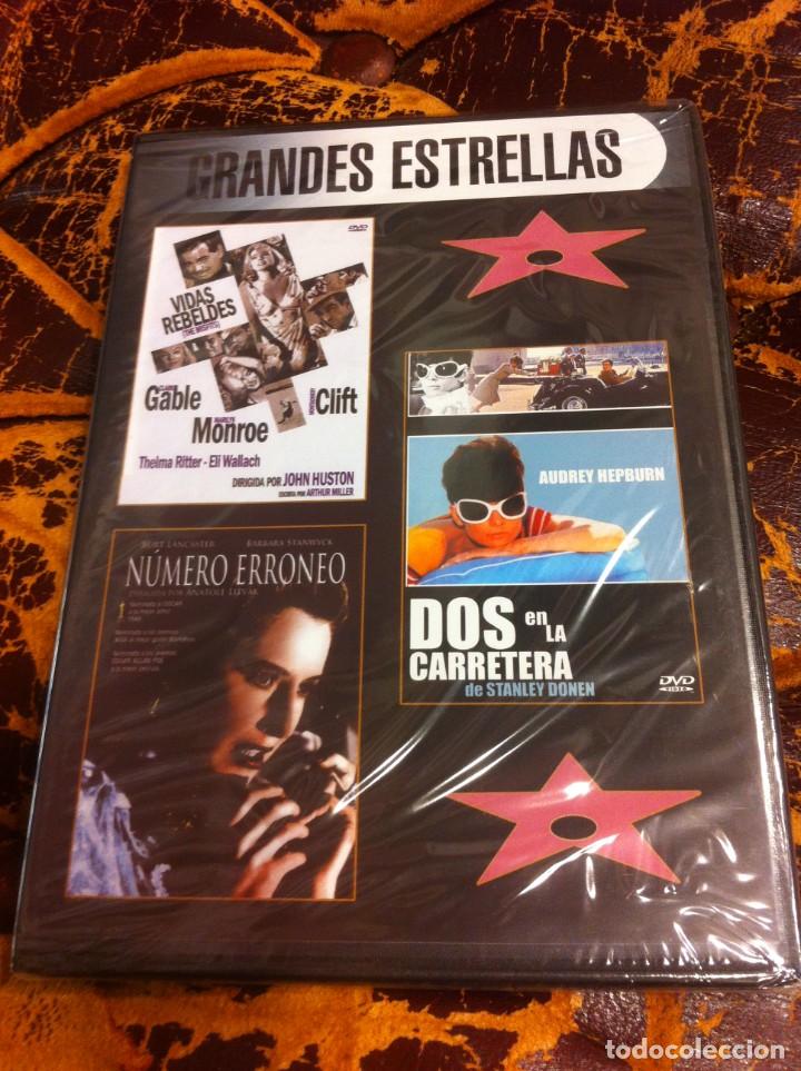 Cinema: DVD (PRECINTADO) GRANDES ESTRELLAS. VIDAS REBELDES. DOS EN LA CARRETERA. N&Uacute;MERO ERR&Oacute;NEO.