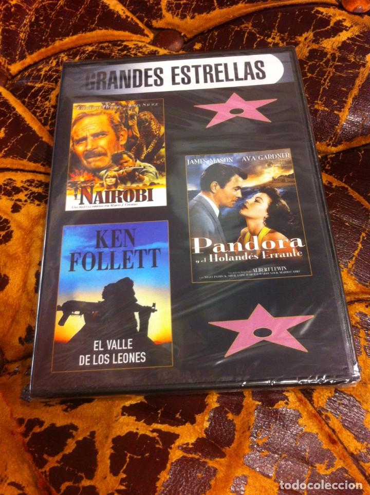 Cinema: DVD (PRECINTADO) GRANDES ESTRELLAS. NAIROBI. PANDORA Y EL HOLAND&Eacute;S ERRANTE. EL VALLE DE LOS LEONES