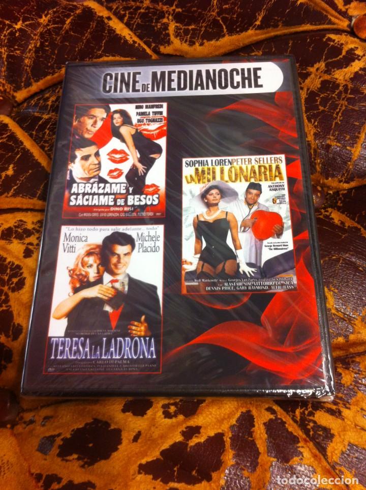 Cinema: DVD (PRECINTADO) CINE DE MEDIANOCHE. ABR&Aacute;ZAME Y S&Aacute;CIAME DE BESOS. LA MILLONARIA. TERESA LA LADRONA