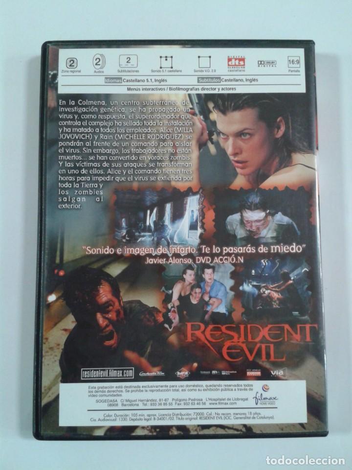 Cine: RESIDENT EVIL. DVD** - Foto 2