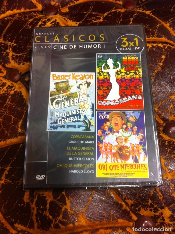 Cinema: DVD (PRECINTADO) CINE DE HUMOR I. COPACABANA. EL MAQUINISTA DE LA GENERAL. OH! QU&Eacute; MI&Eacute;RCOLES.