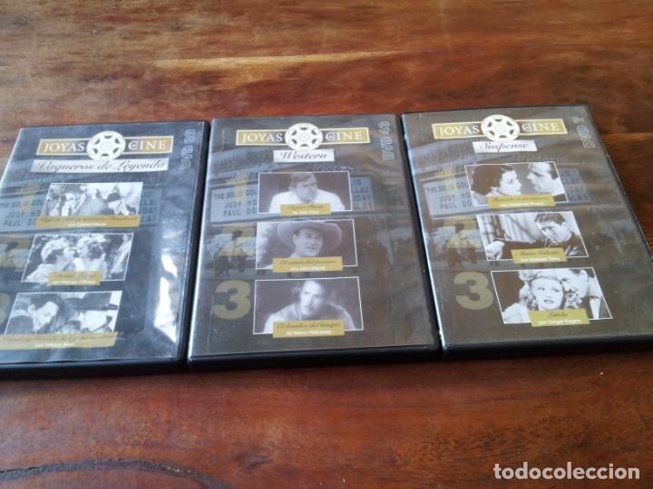 Cin&eacute;ma: Lote de 3 DVD - Joyas del cine - Suspense, Western, Vaqueros de leyenda - a&ntilde;o 2008 ver fotos