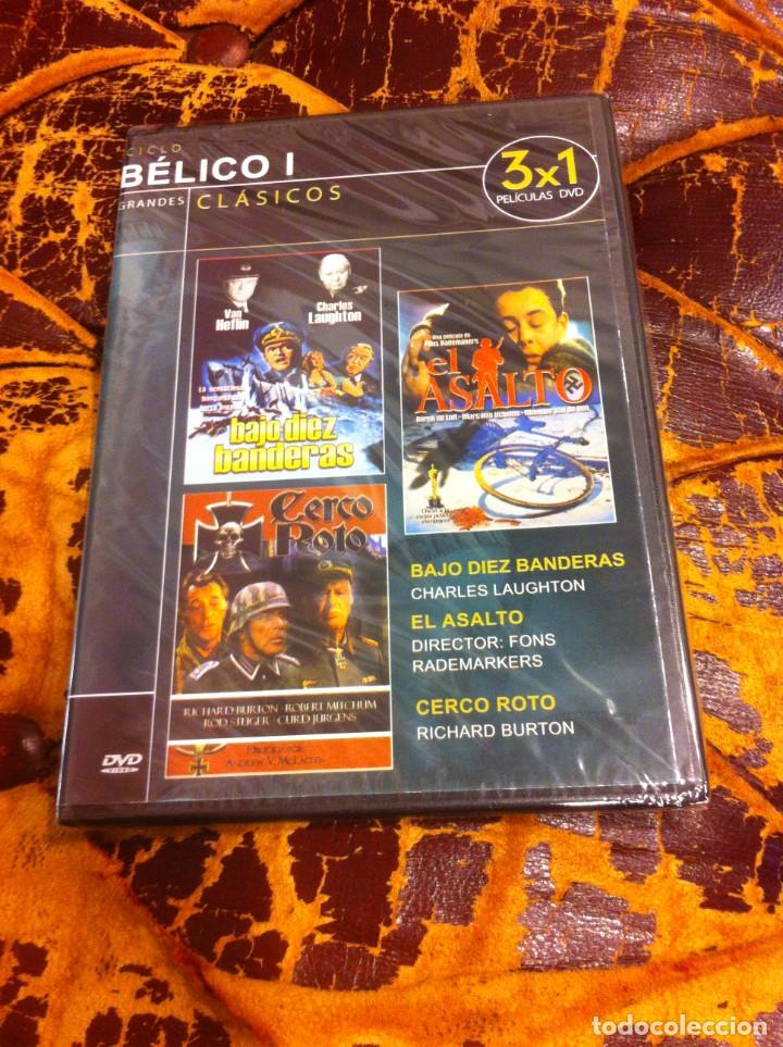 Cinema: DVD (PRECINTADO) B&Eacute;LICO I. BAJO DIEZ BANDERAS. EL ASALTO. CERCO ROTO.