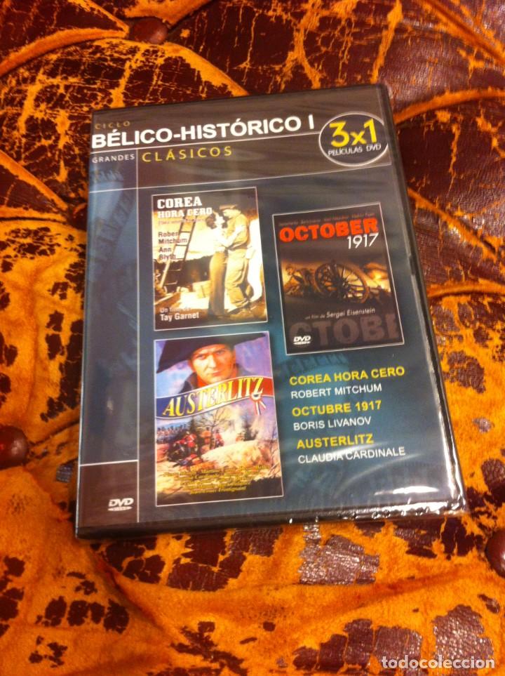 Cinema: DVD (PRECINTADO) B&Eacute;LICO HIST&Oacute;RICO I. COREA HORA CERO. OCTUBRE 1917. AUSTERLITZ.