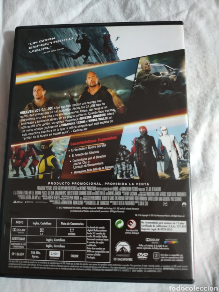 Cine: S469 g.i.joe la venganza DVD SEGUNDAMANO